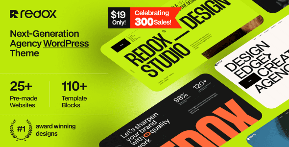 Redox 1.0.6 – Creative Agency Portfolio WordPress Theme