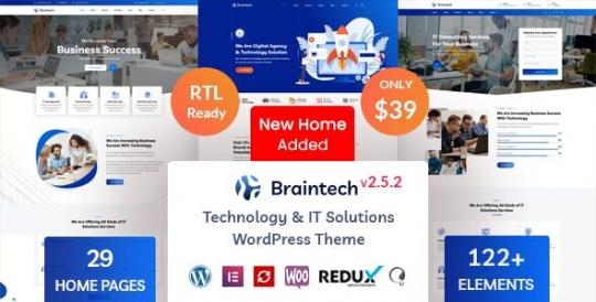 Braintech 2.8.2 – Technology & IT Solutions WordPress Theme