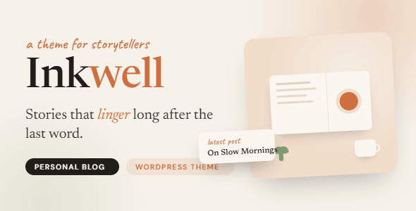 Inkwell 1.0.2 – Personal Blog WordPress Theme