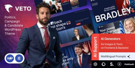 Veto 1.14.0 – Politics, Campaign & Candidate WordPress Theme