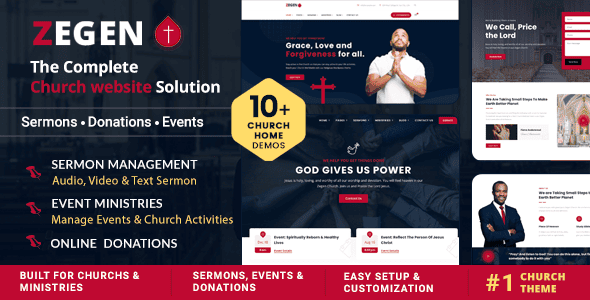 Zegen 3.0.0 – Church, Charity & Religious Organization WordPress Theme