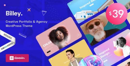 Billey 2.2.7 – Creative Portfolio & Agency Elementor WordPress Theme