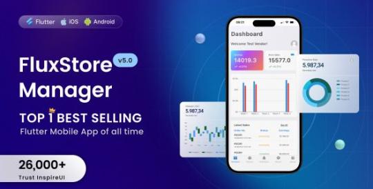 FluxStore Manager 6.2.0 – Flutter-приложение для продавцов и администратора Woocommerce