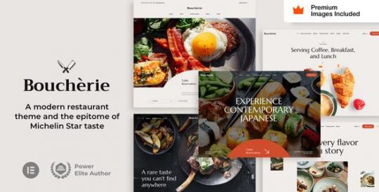 Boucherie 37 – Тема WordPress для ресторанов