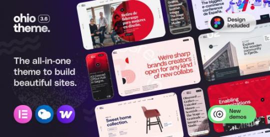 Ohio 3.7.7 – тема WordPress для Creative Elementor и WooCommerce