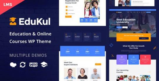 Edukul 1.36 – Тема WordPress для онлайн-курсов