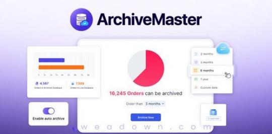 ArchiveMaster Pro 1.3.0 – Автоматическое архивирование и экспорт старых заказов для WooCommerce