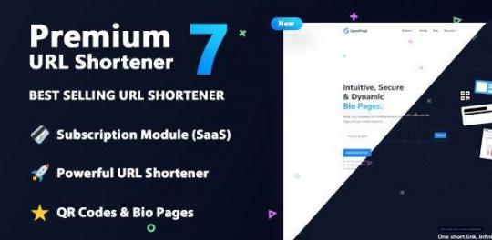 Premium URL Shortener 8.0.2 – Link Shortener, Bio Pages & QR Codes