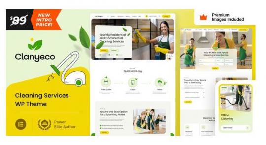 ClanyEco 32 – Тема WordPress для клининговых услуг
