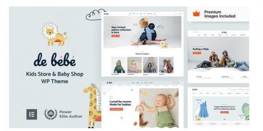 Debebe 44 – Тема WordPress для интернет-магазина детской моды
