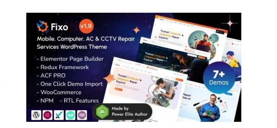 Fixo 1.8.0 – Тема WordPress для ремонта мобильных телефонов, компьютеров и электроники.