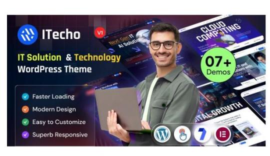 ITecho 1.0.0 – Тема WordPress для IT-решений и технологий