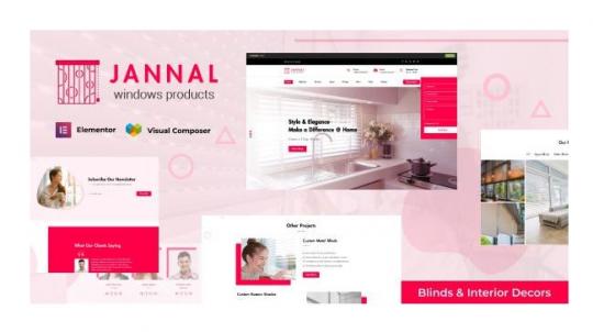 Jannal 3.6 – Тема WordPress для штор и дверей