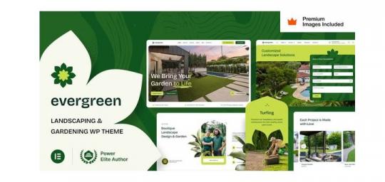 EverGreen 18 – Тема WordPress для ландшафтного дизайна