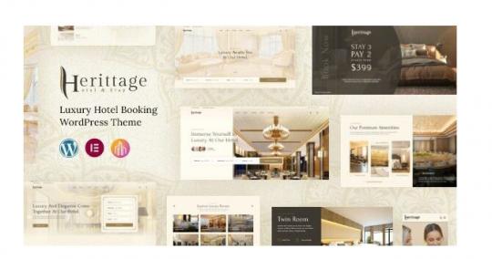 Heritage – Тема WordPress для бронирования отелей 1.1.0