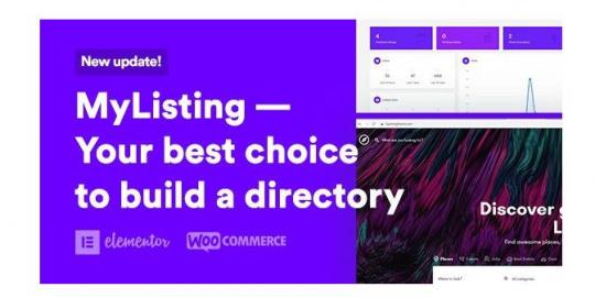 MyListing 3.0.1 – Тема WordPress для создания каталогов и объявлений.