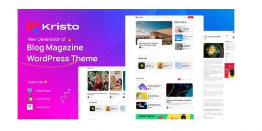 Kristo 3.6 – Современная тема WordPress для журналов