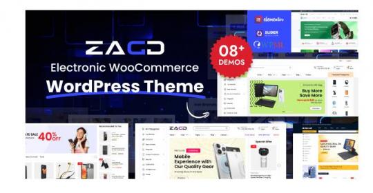 Zagg 1.8.1 – Тема WordPress для электроники и аксессуаров WooCommerce