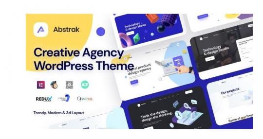 Abstrak 1.5.5 – Тема WordPress для креативного агентства