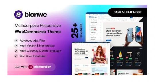 Blonwe 1.3.9 – Многоцелевая тема WooCommerce