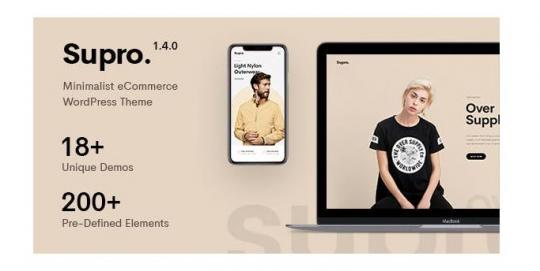 Supro 2.0.6 – Минималистичная тема WordPress для WooCommerce с поддержкой AJAX