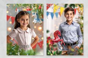 Набор CU-739. Новогодние коллажи