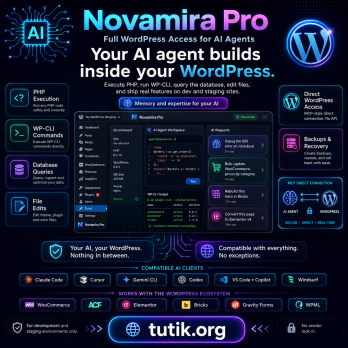 Novamira Pro 1.6.2 – Full WordPress Access for AI Agents