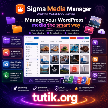 Sigma Media Manager 1.6.1 – WordPress Media Library Organizer