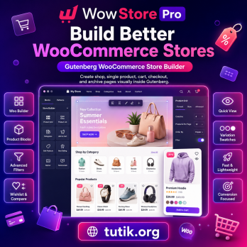 WowStore Pro 2.2.2 – Gutenberg WooCommerce Store Builder