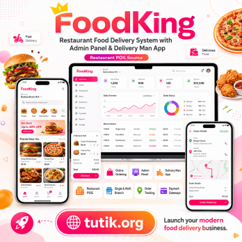 FoodKing v4.1 Nulled – Система доставки еды для ресторанов с панелью администратора и приложением для курьера