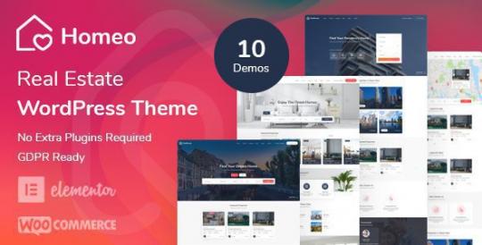 Homeo 1.2.62 – Real Estate WordPress Theme