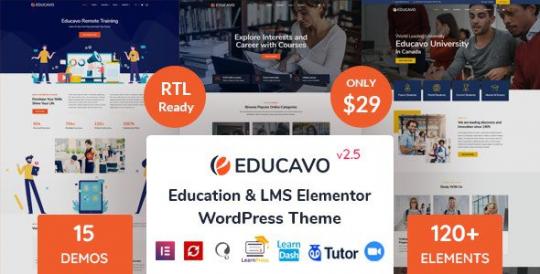 Educavo 3.4.4 – Education WordPress Theme