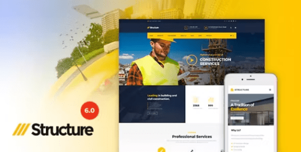 Structure 7.5.1 – Construction Industrial Factory WordPress Theme
