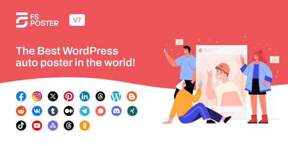 FS Poster 8.0.2 – WordPress Social media Auto Poster & Scheduler [Facebook, Instagram, Twitter, Pinterest]