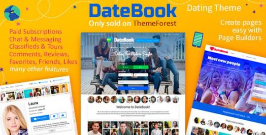 DateBook 5.0.7 – Dating WordPress Theme