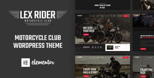 LexRider 1.6.9 – Motorcycle Club WordPress Theme