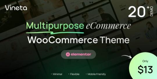 Vineta 1.0.8 – Multipurpose WooCommerce WordPress Theme