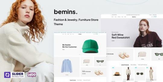 Bemins 1.2.5 – Тема WordPress для магазинов модной одежды, ювелирных изделий и мебели.