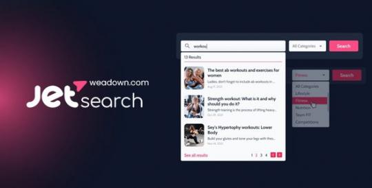 JetSearch 3.6.1.3 – плагин поиска WordPress для Elementor, Gutenberg и Bricks