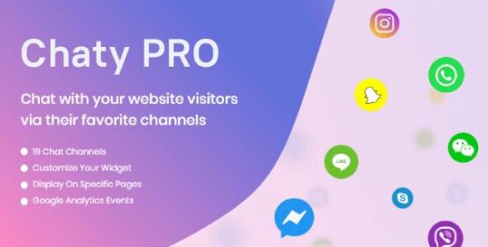 Chaty Pro 3.5.6 – WordPress Chat Plugin