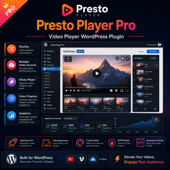 Presto Player Pro 3.2.1 – WordPress Video Player Plugin