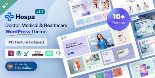 Hospa 2.2 – Doctors, Medical Clinic & Hospital WordPress Theme