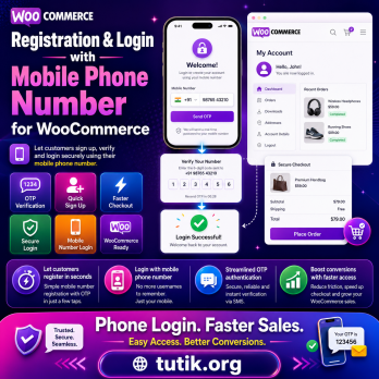 Registration & Login with Mobile Phone Number for WooCommerce 1.3.6